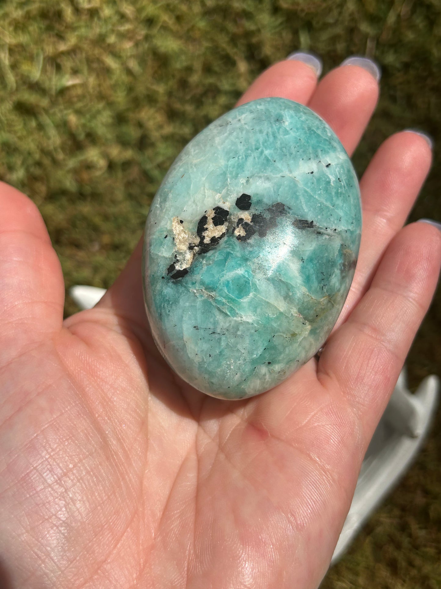 Amazonite Palm Stones