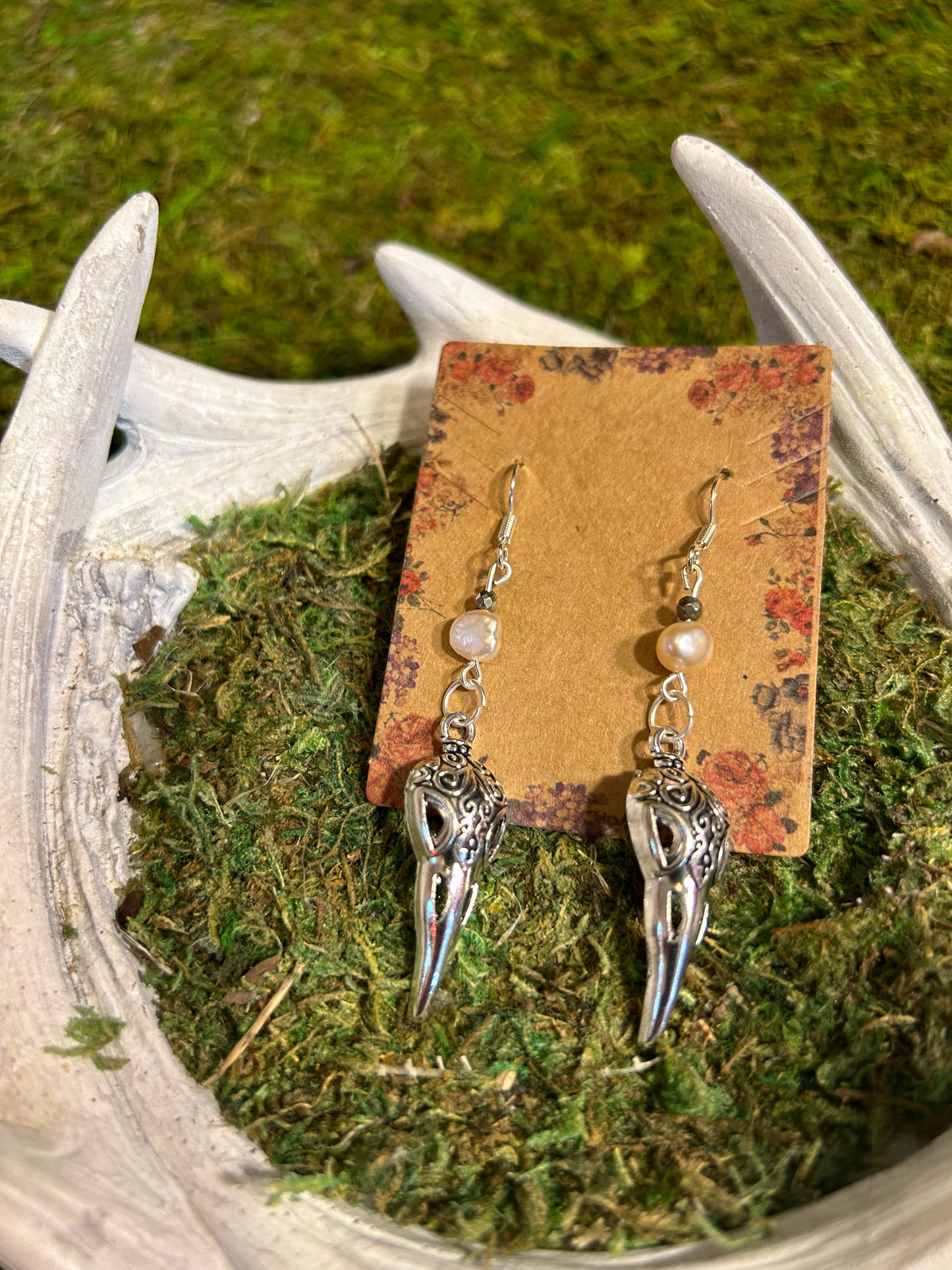 Crow Mantra Earrings
