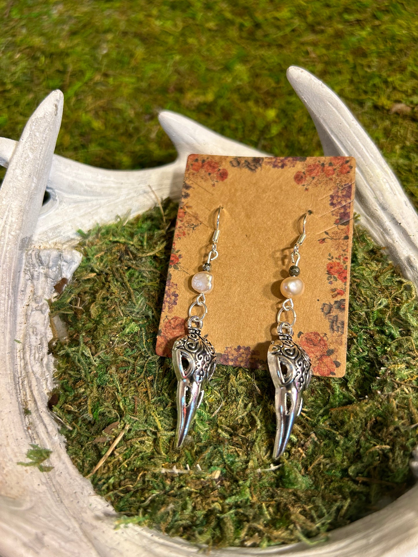 Crow Mantra Earrings