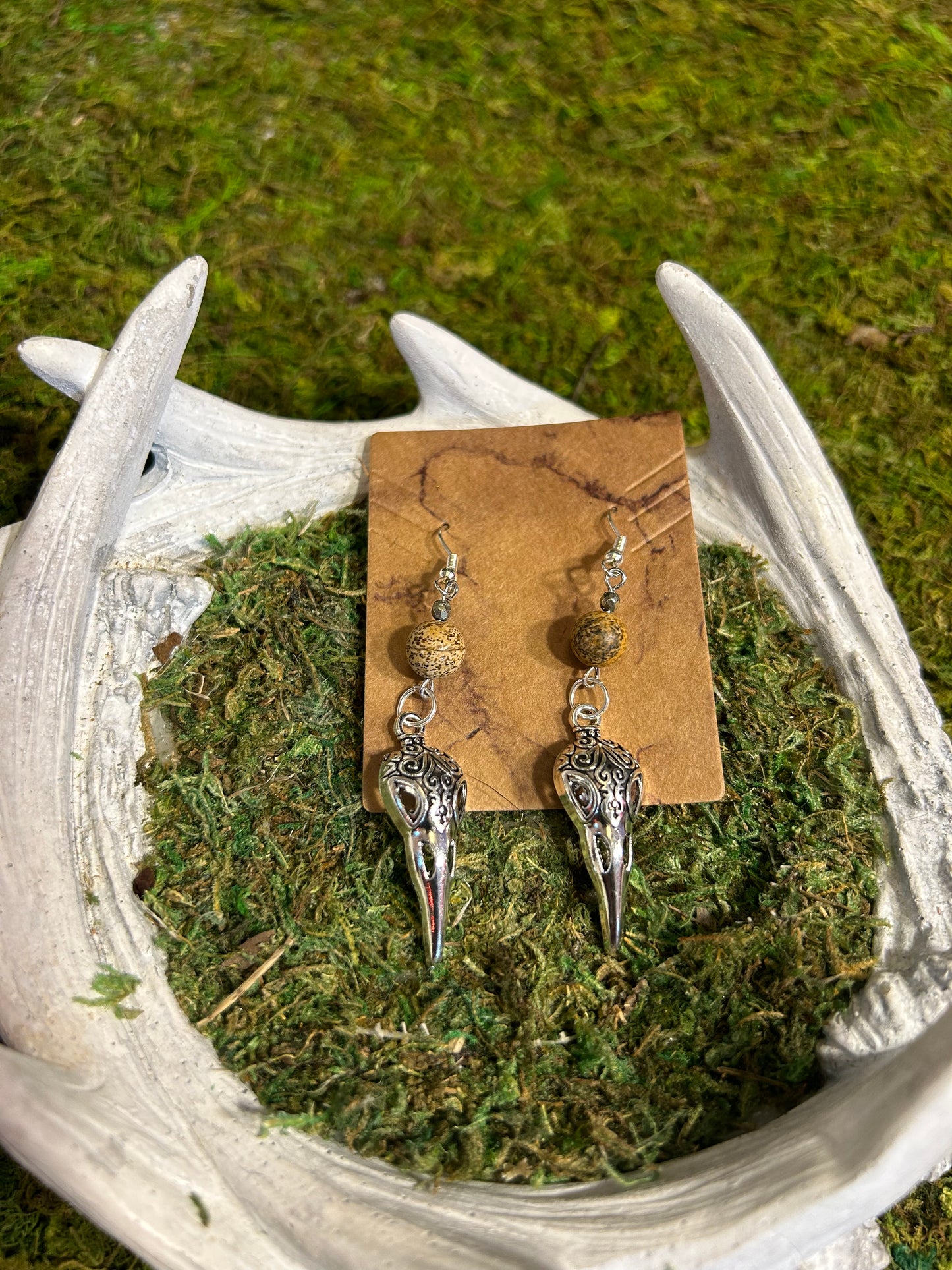 Crow Mantra Earrings