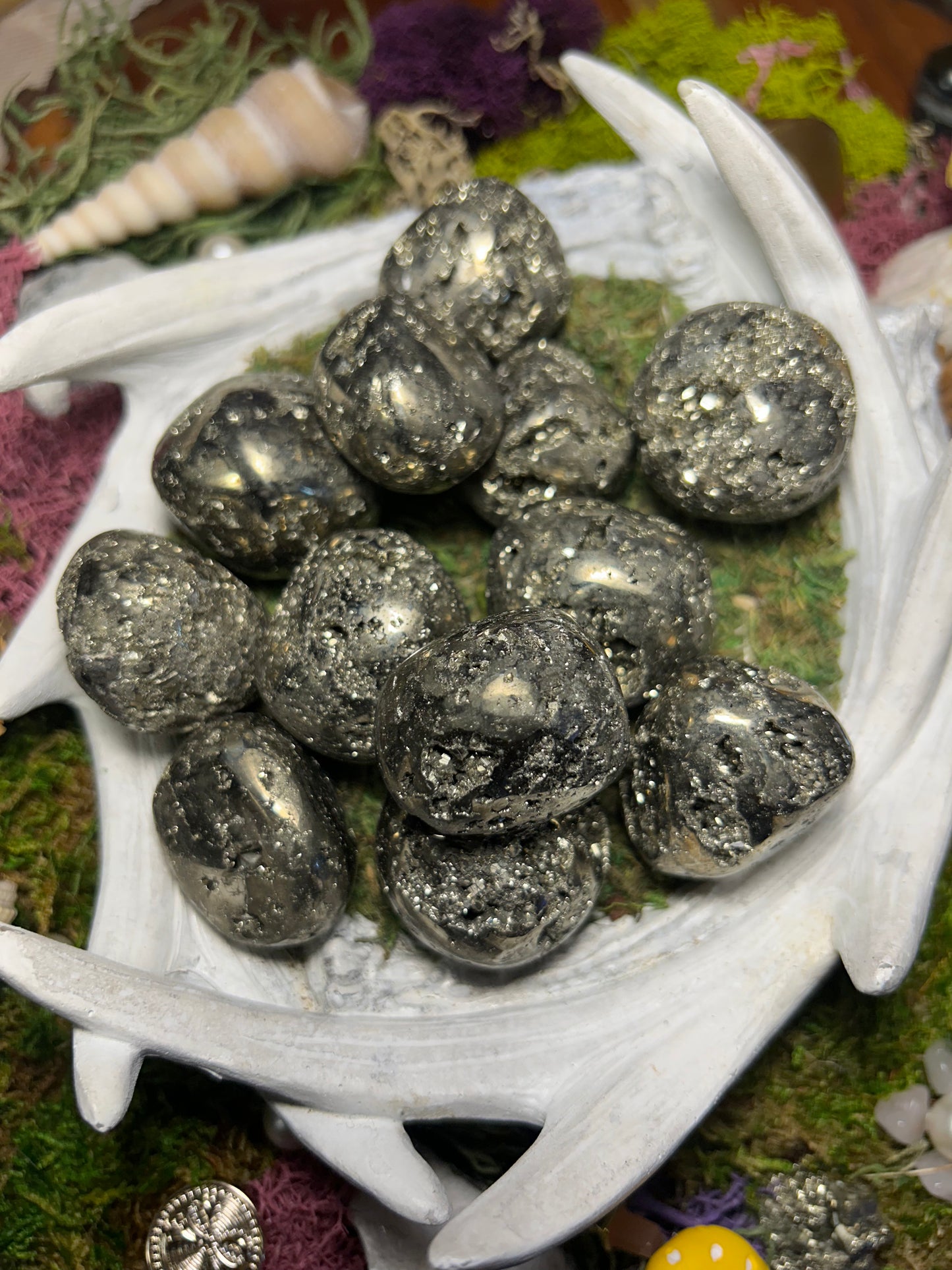 Beautiful Pyrite Tumble Stones