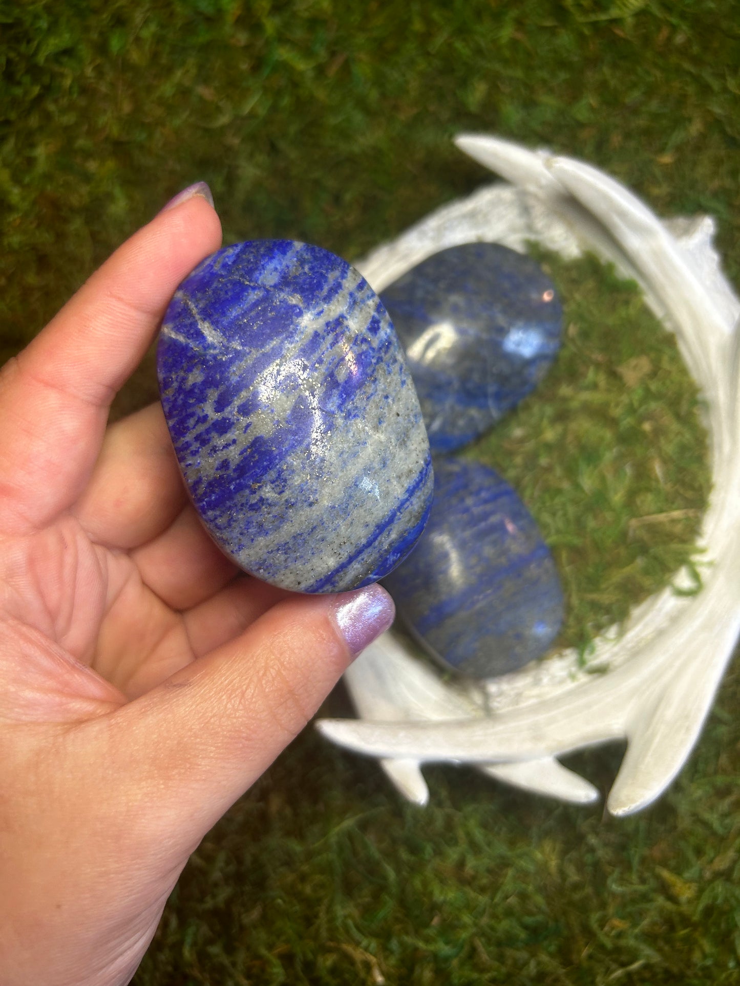 Lapis Lazuli Palm Stone