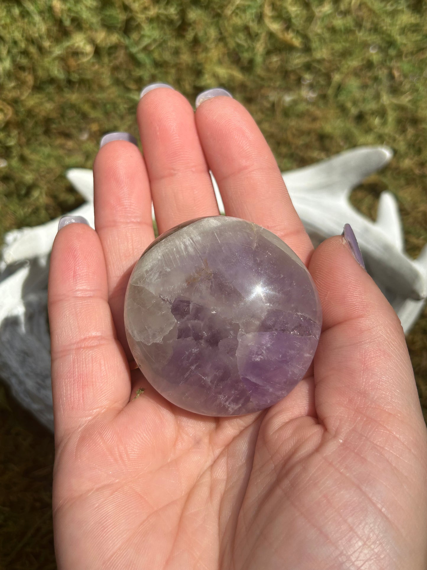Amethyst Palm Stones