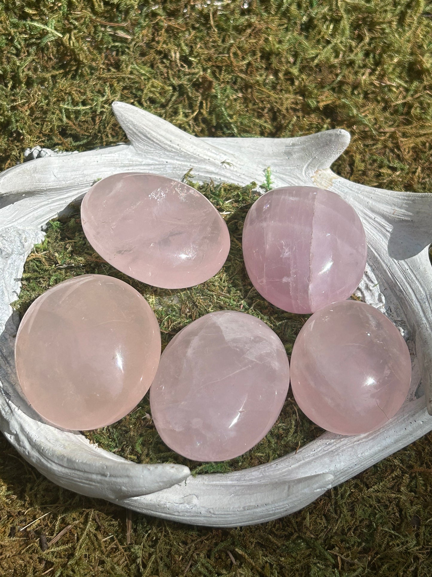 Stunning Rose Quartz Palm Stones