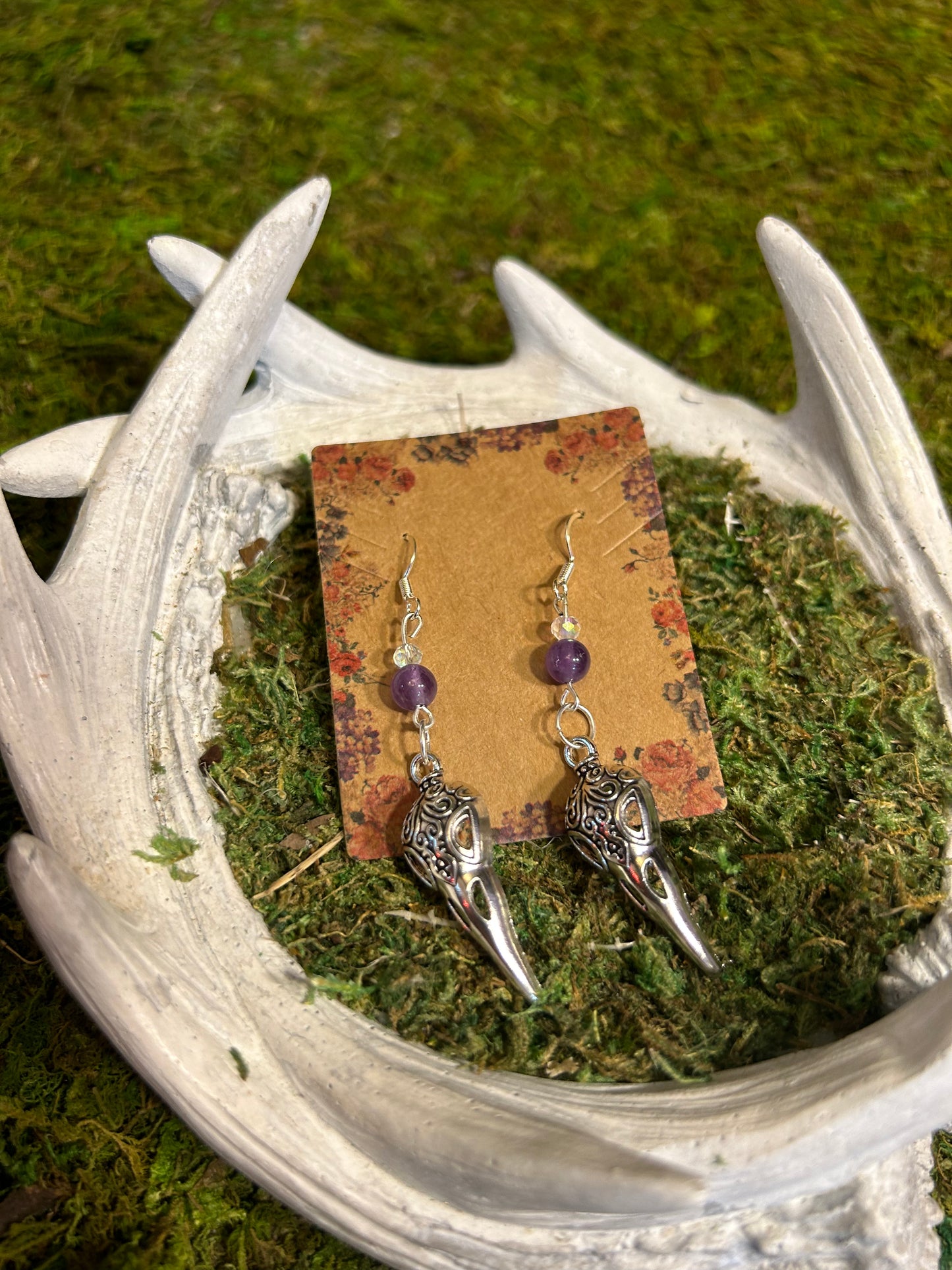 Crow Mantra Earrings