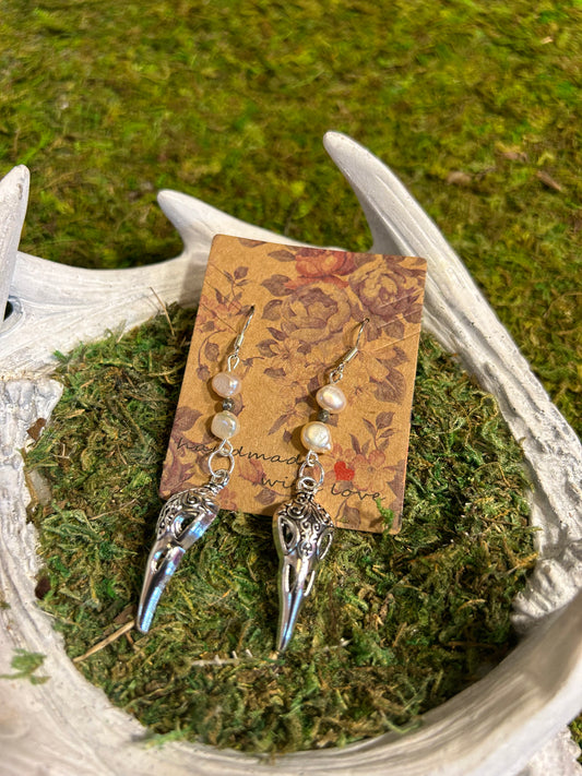 Crow Mantra Earrings