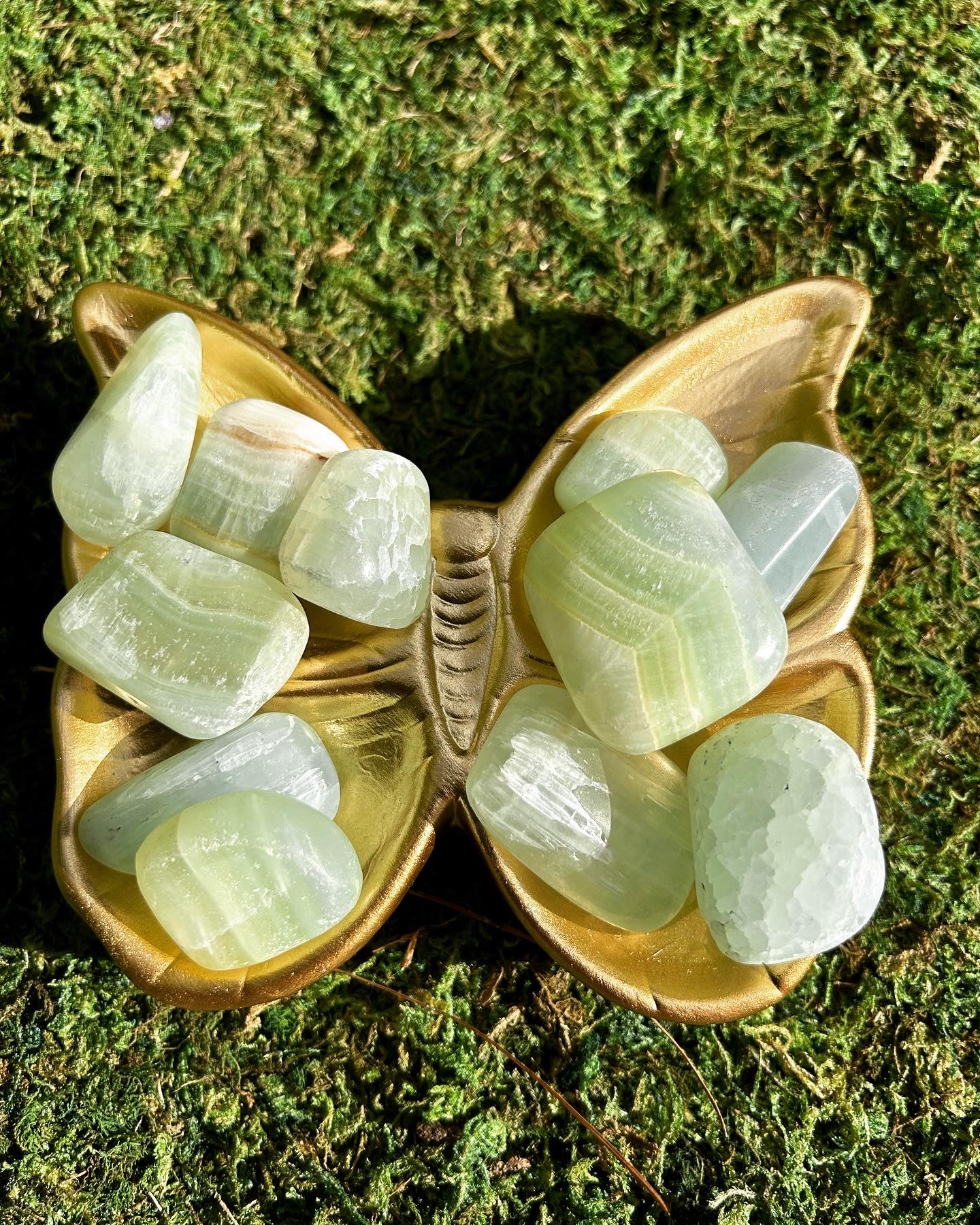Pistachio Calcite Tumbled Stones