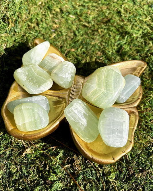 Pistachio Calcite Tumbled Stones
