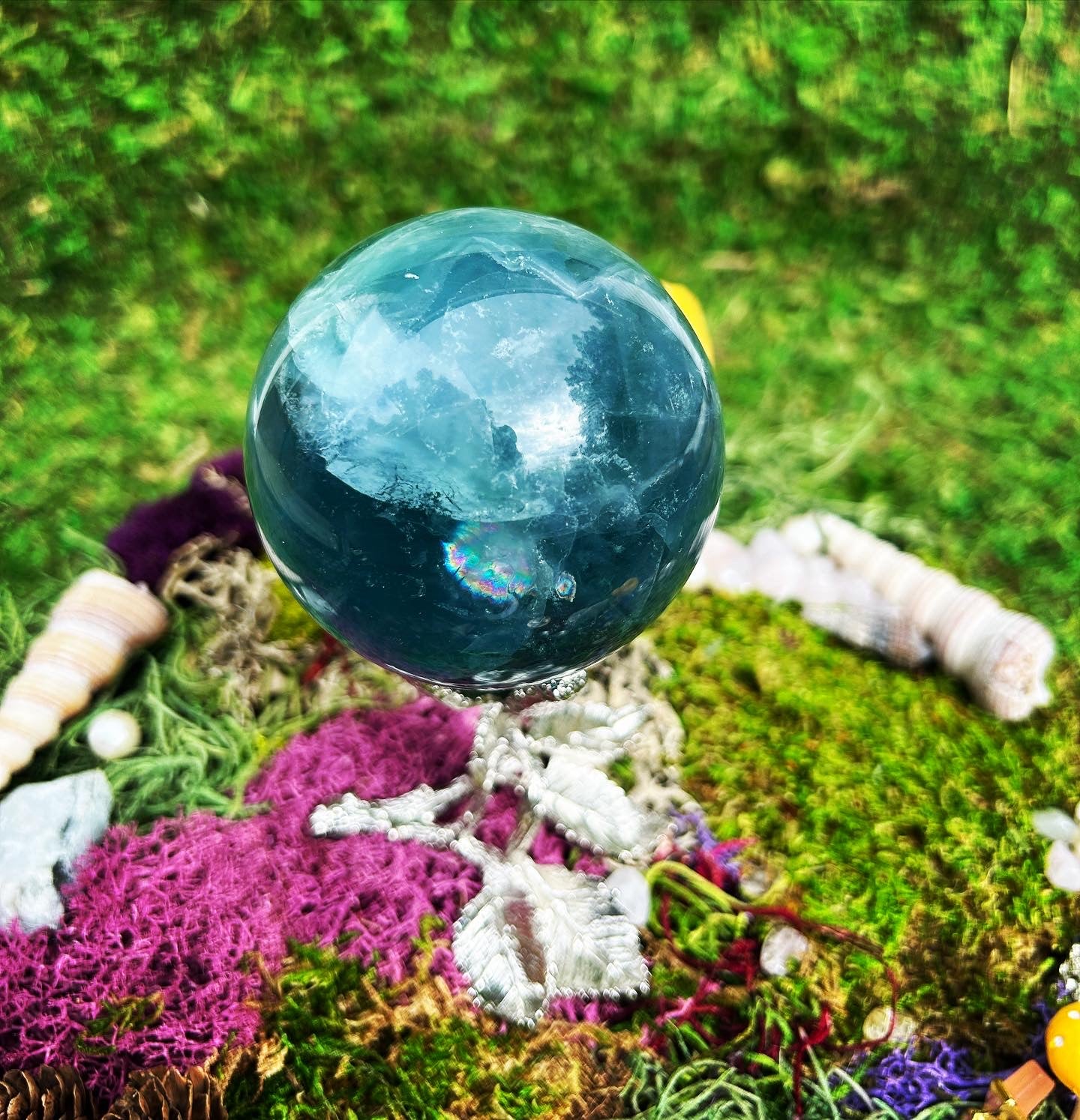 Large Blue/Green Fluorite Sphere