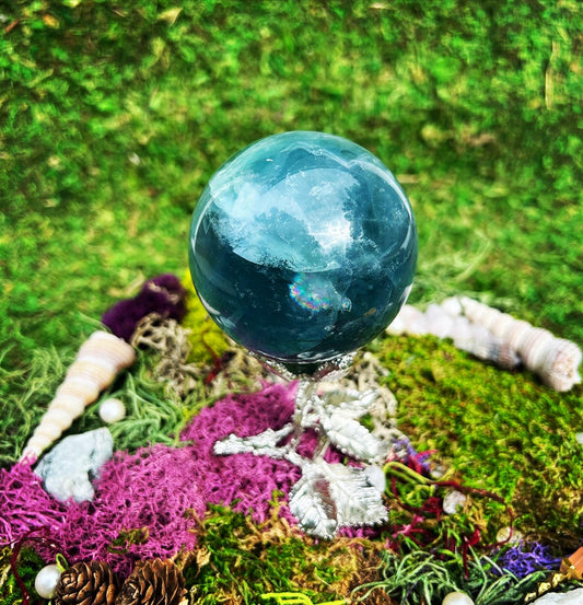 Large Blue/Green Fluorite Sphere
