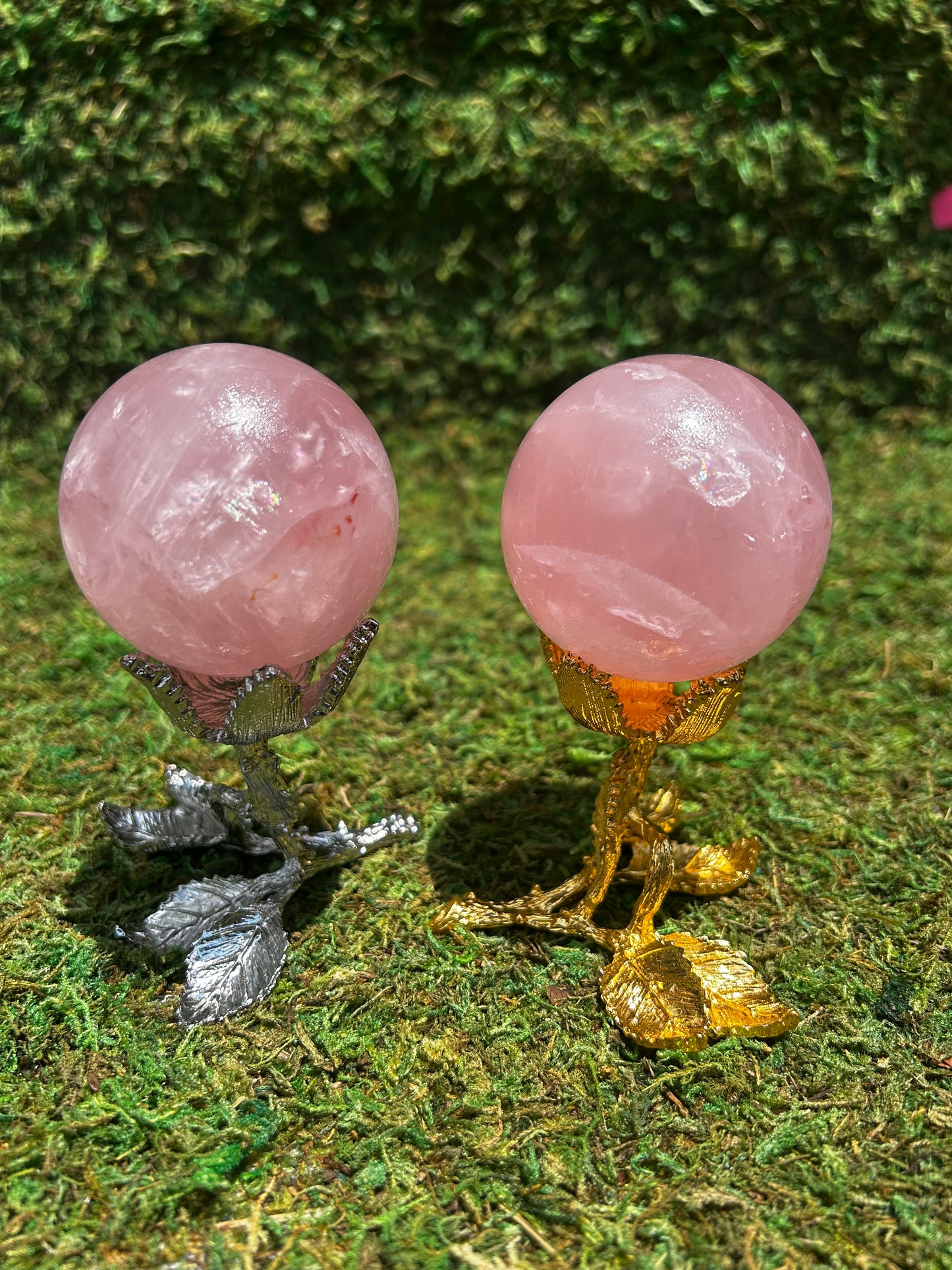 Starlight Rose Quartz Sphere