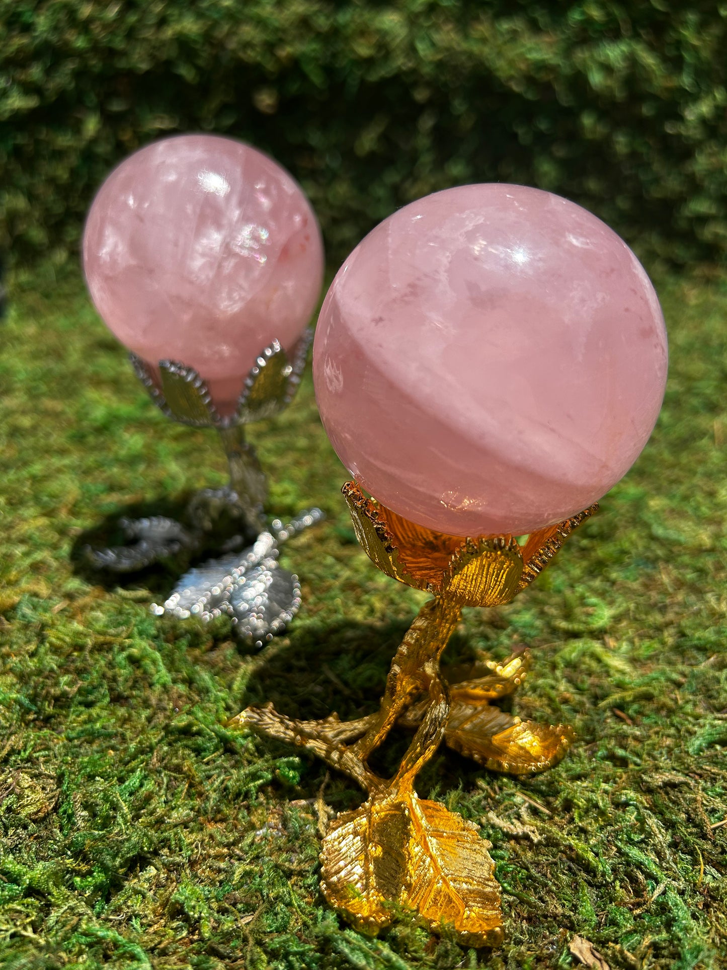Starlight Rose Quartz Sphere