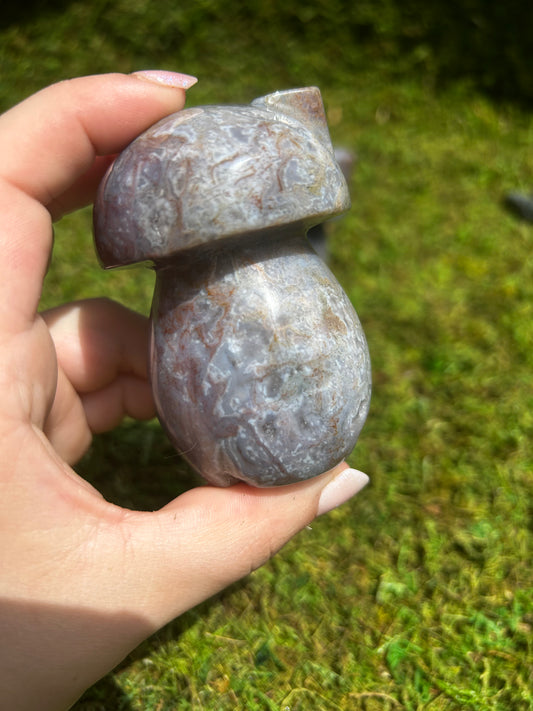 Moss Agate Mushroom House