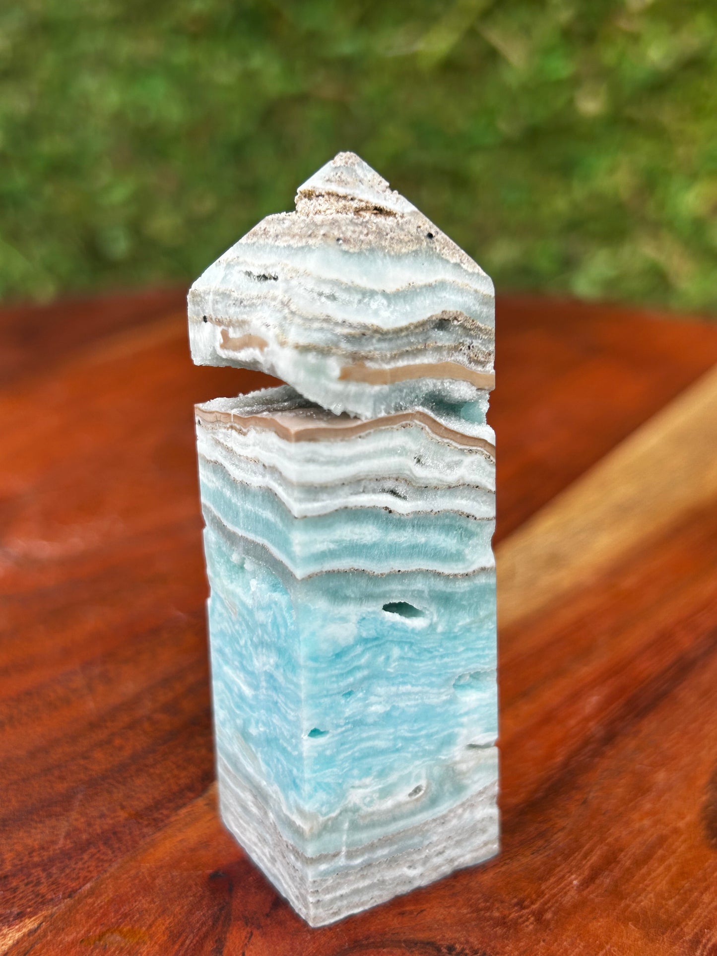 Blue Aragonite Tower