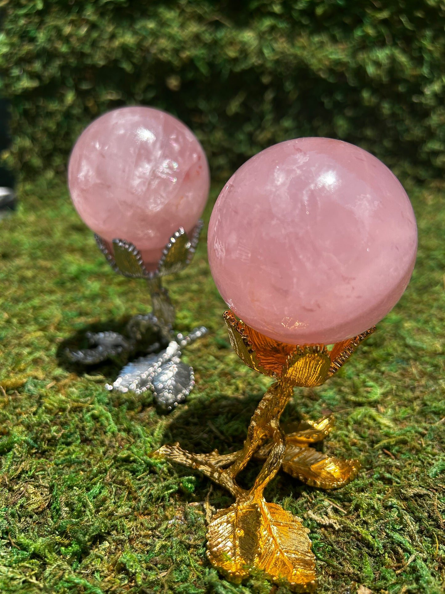 Starlight Rose Quartz Sphere