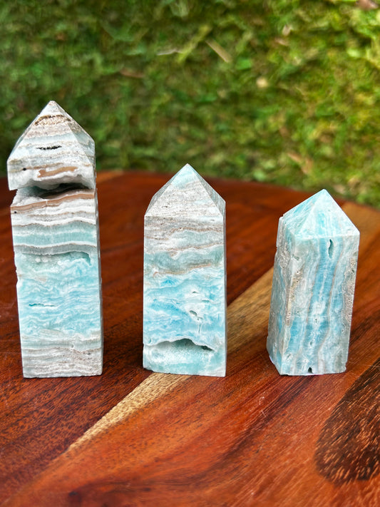 Blue Aragonite Tower